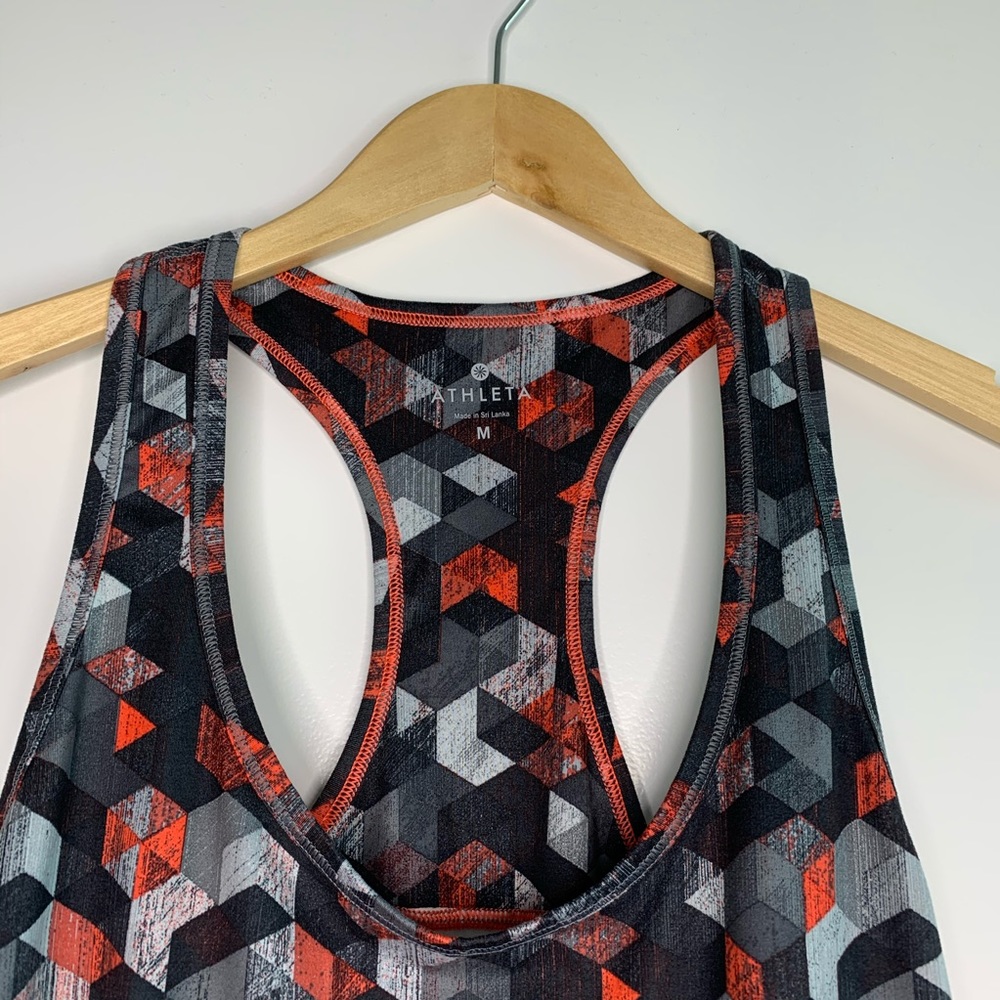 Athleta Multi Color Racer Back Tank Top - Picture 2 of 7
